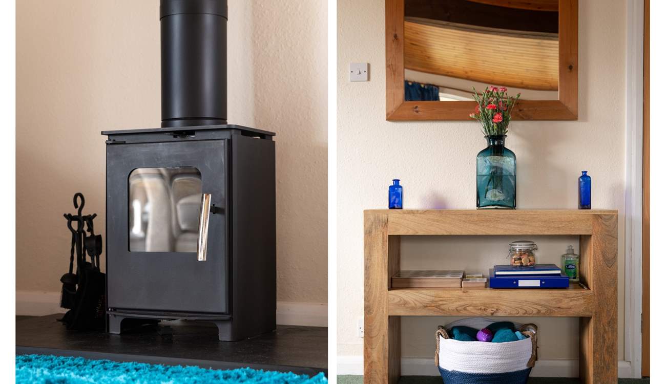 The multi-burner adds a special touch and warmth to this lodge.