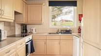 The kitchen is fully equipped ready for your enjoyment.