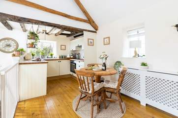 The dining-area is perfectly positioned.