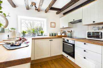 The kitchen is fully equipped for cooking up a storm or the perfect first day breakfast.