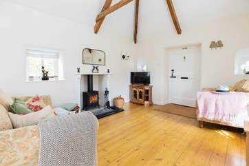 The wood-burner will keep you toasty on those chillier nights after a day of walking.
