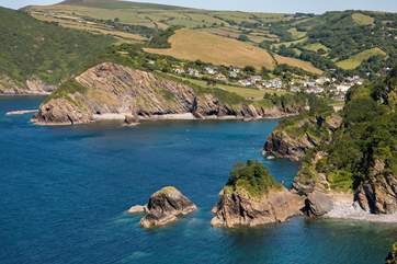 Another pretty harbourside village in north Devon, Combe Martin.