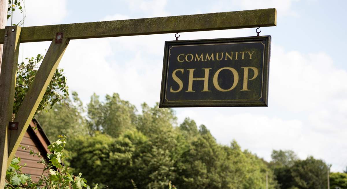 Call in at the local community shop to stock up on holiday provisions.