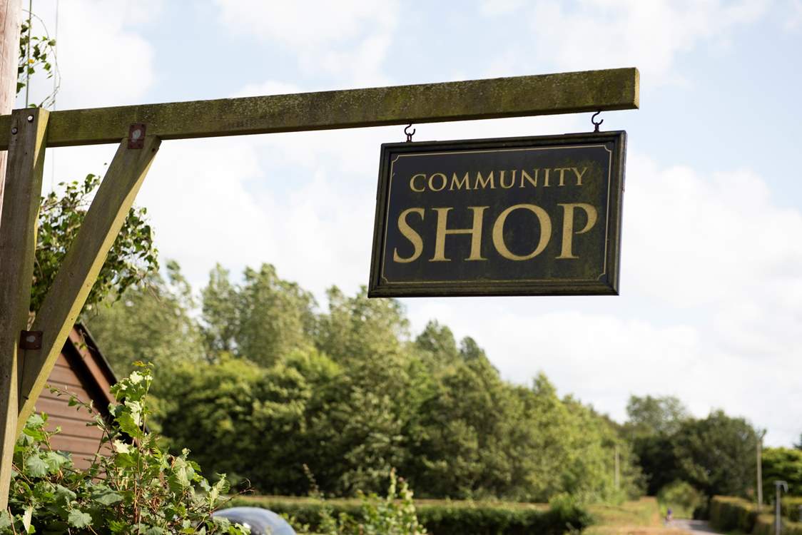 Call in at the local community shop to stock up on holiday provisions.