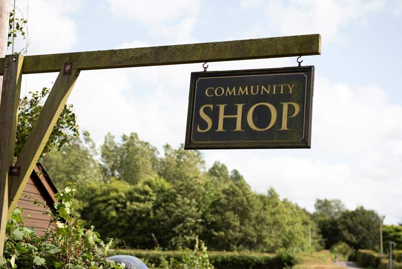 Call in at the local community shop to stock up on holiday provisions.