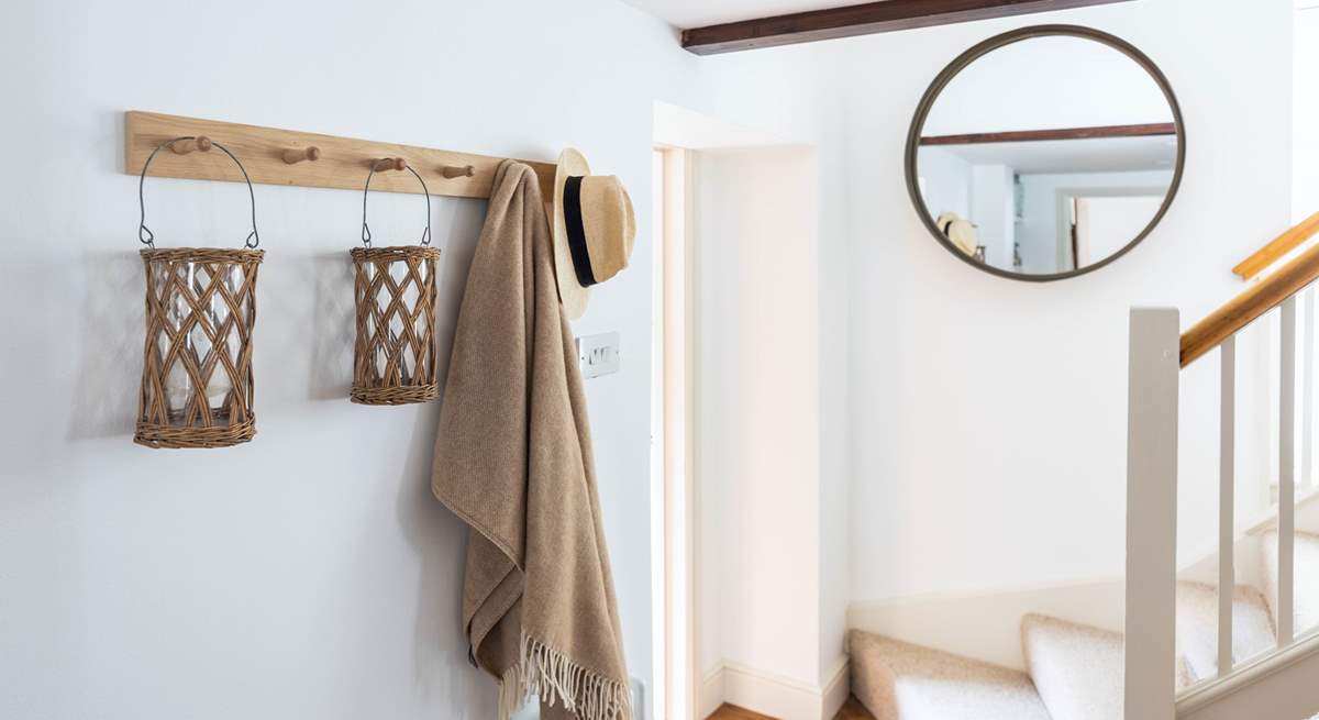 Head up the stairs to explore the peaceful bedrooms.