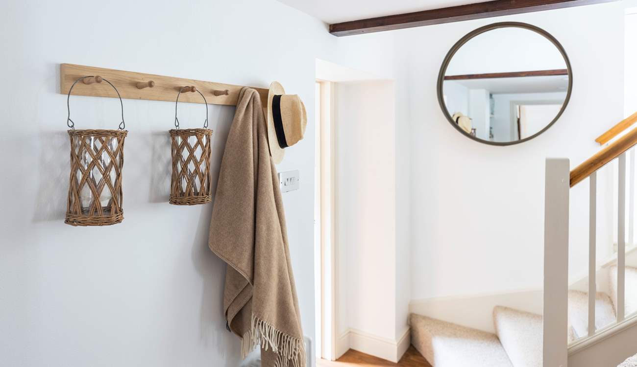 Head up the stairs to explore the peaceful bedrooms.