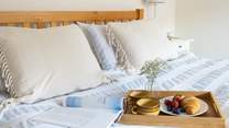 Treat yourself to breakfast in bed.