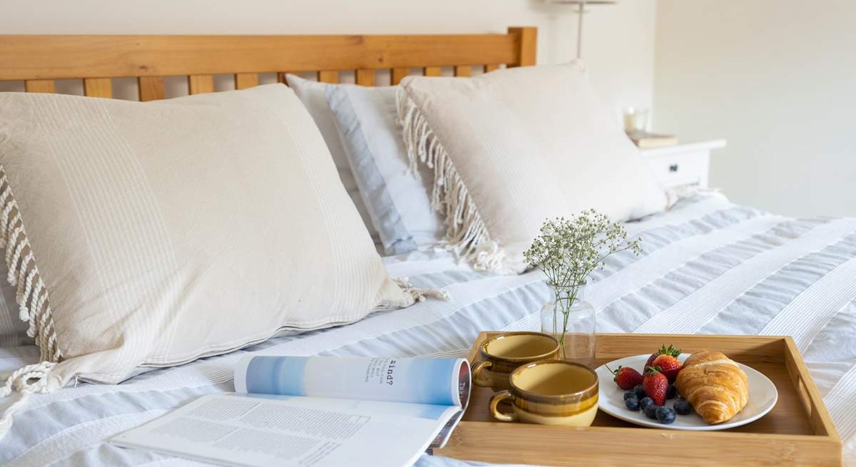 Treat yourself to breakfast in bed.