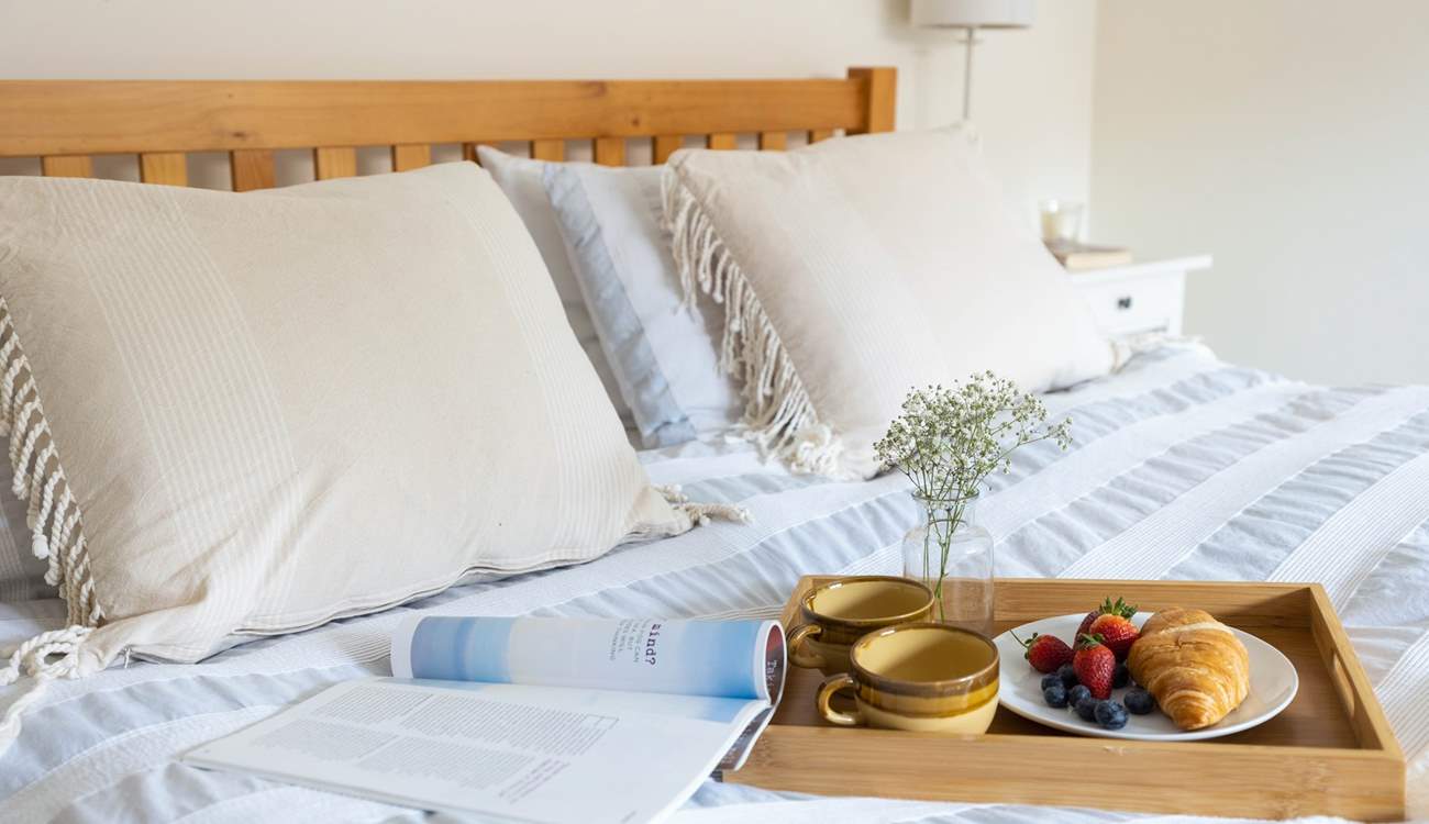 Treat yourself to breakfast in bed.