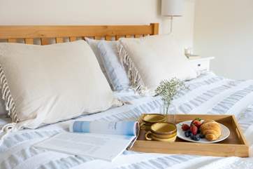 Treat yourself to breakfast in bed.