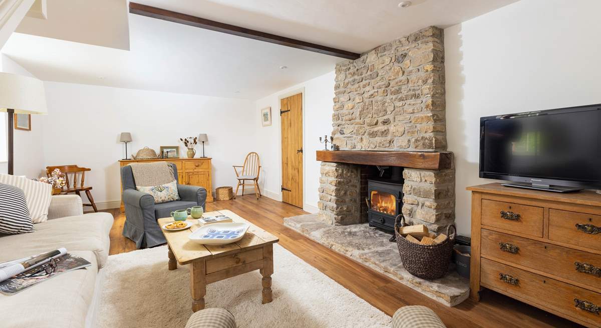 Cosy up in front of the fire.