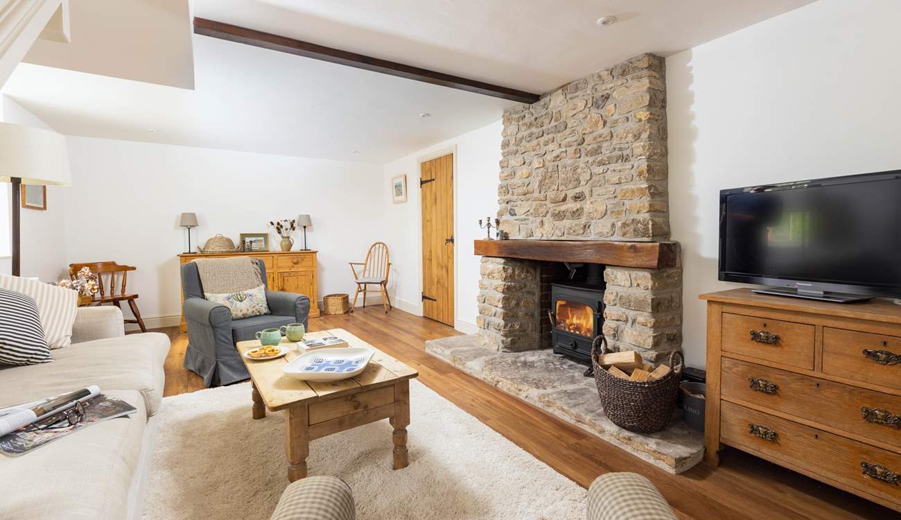 Cosy up in front of the fire.