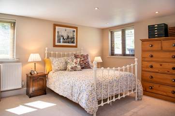 The bedroom on the ground floor.