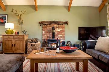 Light up that wood-burning stove and enjoy a family film together.