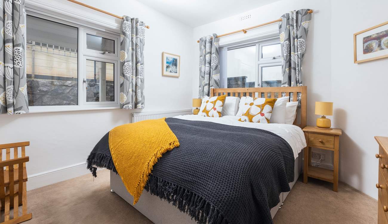 Bedroom 1 on the ground floor has a sumptuous king-size bed.