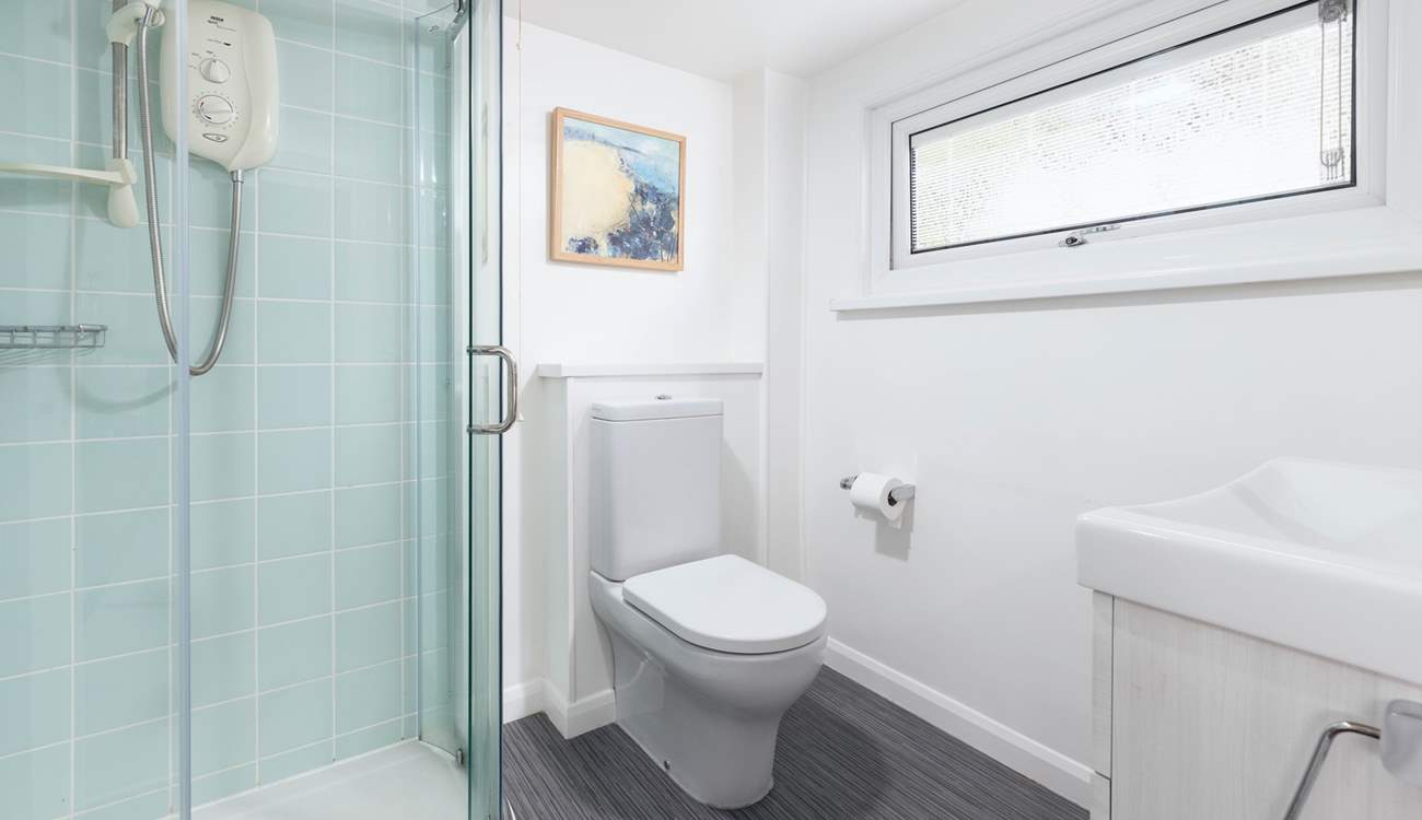 Bedroom 3's en suite shower-room.