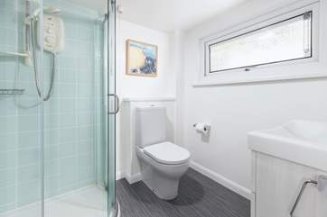 Bedroom 3's en suite shower-room.
