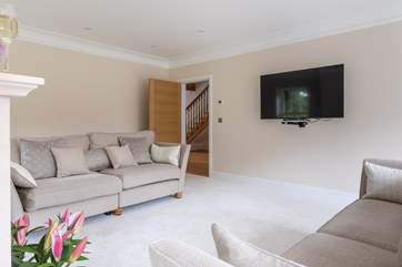 The sitting-room is the perfect place to relax after a fun-filled day.