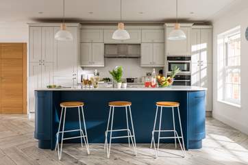 Cook up a feast in the sociable open plan kitchen/dining-room.