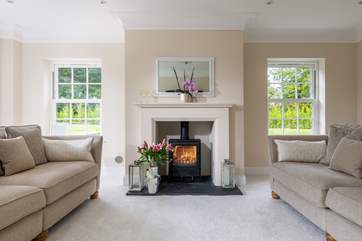 Sit down and relax with a glass of champagne (the wood-burner is ornamental only).