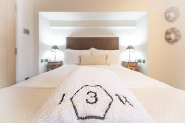 There are lovely touches from the owner throughout, including personalised towels for The Tap Room.