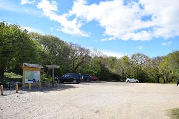 There is additional parking along with nature walks which can be found just outside of Golden Hill Fort.