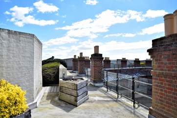 Guests can access the shared roof terrace via a separate entrance within the fort, enjoy the fantastic views from here.