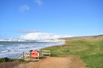 Compton Bay is a real delight in those summer months, with breathtaking views.