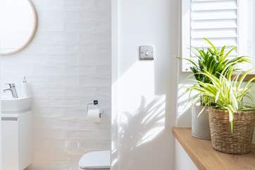 The light and airy en suite.