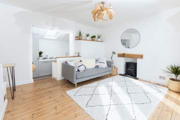 The open plan living space is a tranquil place to spend time.