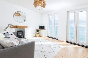 Cuddle up and weather the storm on a winter's day with the cosy electric fire on.