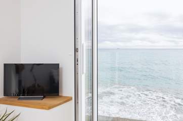 The view is ever-changing, you certainly won't need to watch any television (TV for streaming only).