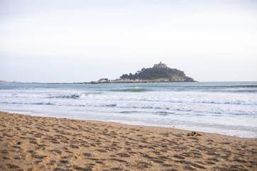 Iconic St Michael's Mount is a short drive along the coast.