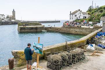 Porthleven is a very pretty harbour village.