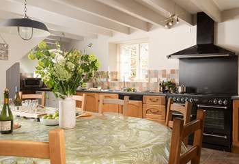 With so much space , everyone can help to prepare holiday meals together.