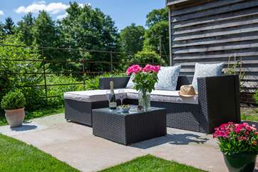 The private garden area is a lovely place to relax after a busy day exploring.