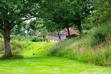 Looking back from the bottom of the garden.