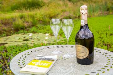 Enjoy some bubbles whilst you plan a walk.