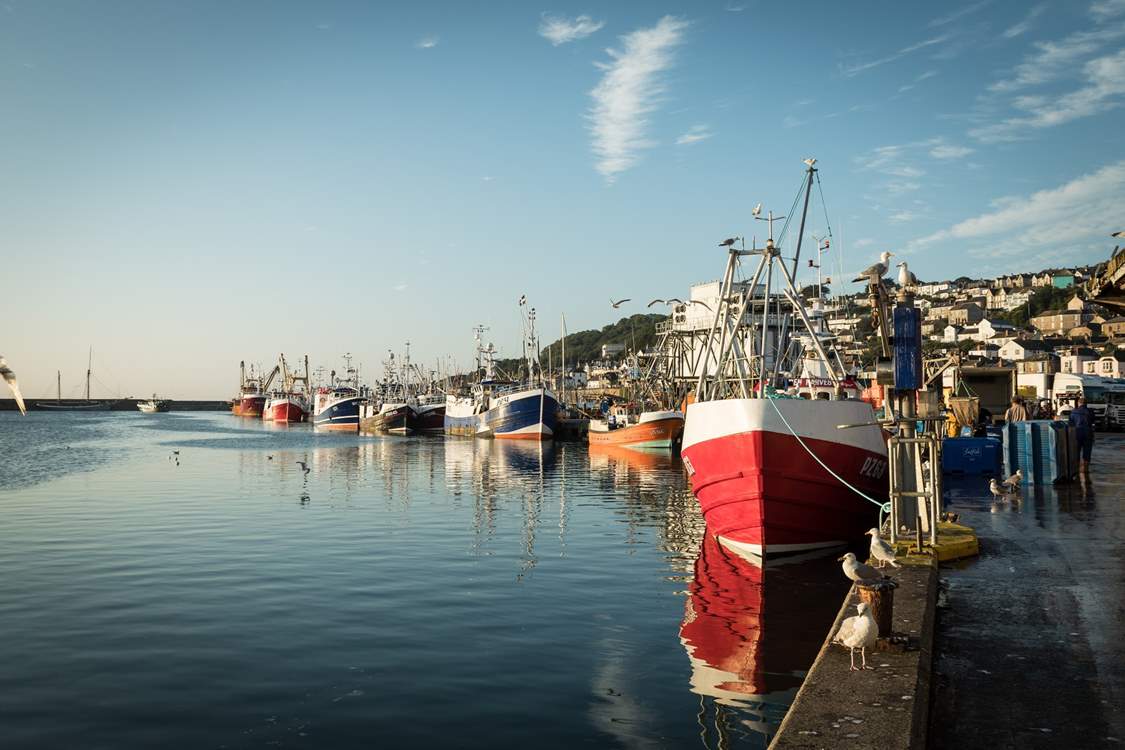 The fishing port of Newlyn is a lovely twenty minute stroll away.