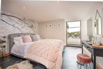 The bedroom is quite simply gorgeous.