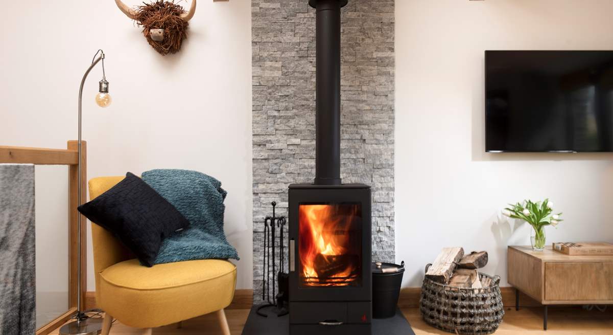 The toasty wood-burner makes this a perfect retreat whatever the weather.