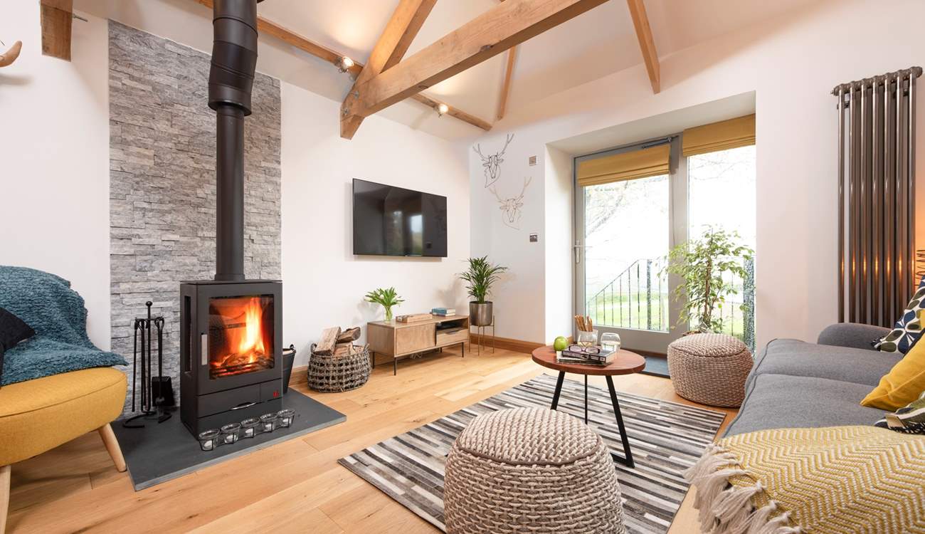 The gorgeous sitting-area has everything you could want in your home away from home.