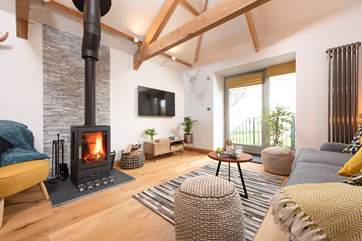 The gorgeous sitting-area has everything you could want in your home away from home.