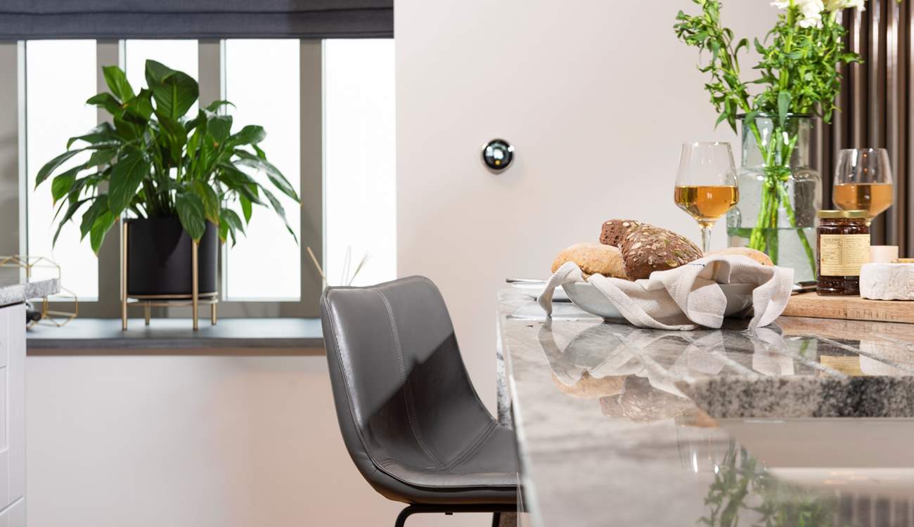 Take a pew at the breakfast-bar.