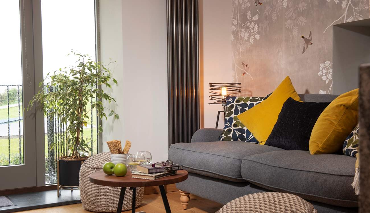 From the sofa you can really enjoy the setting.