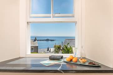 You have sea views from every window.