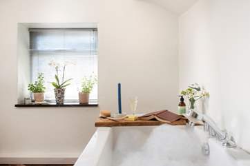 Enjoy a long soak after a day out exploring the Cornish coast.