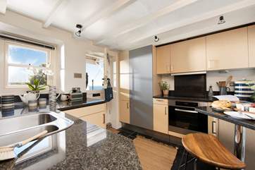 The kitchen is very well-equipped.