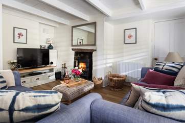 On cooler evenings, light up the log-burner, make a hot chocolate and snuggle up.
